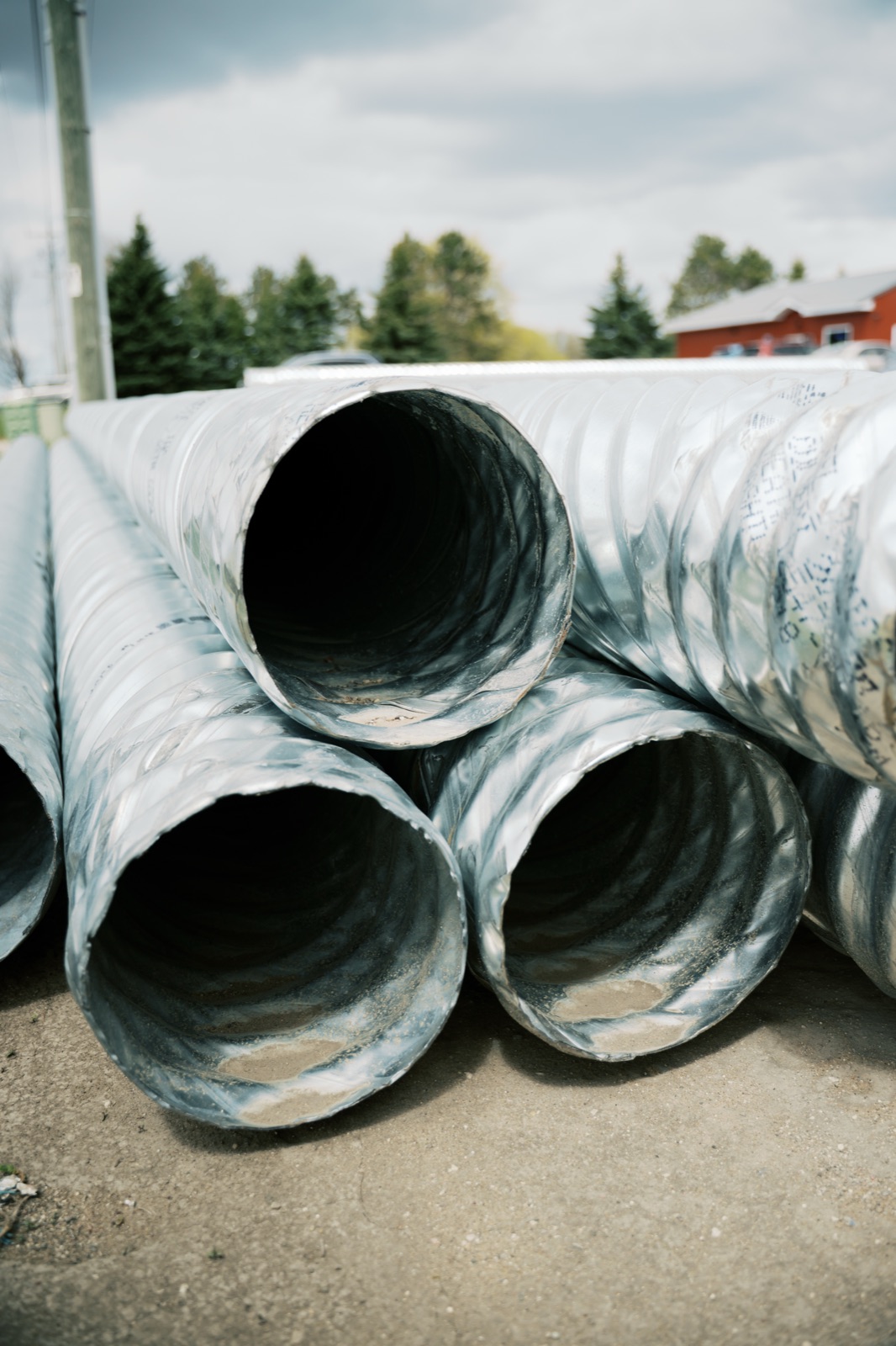 Galvanized steel culverts