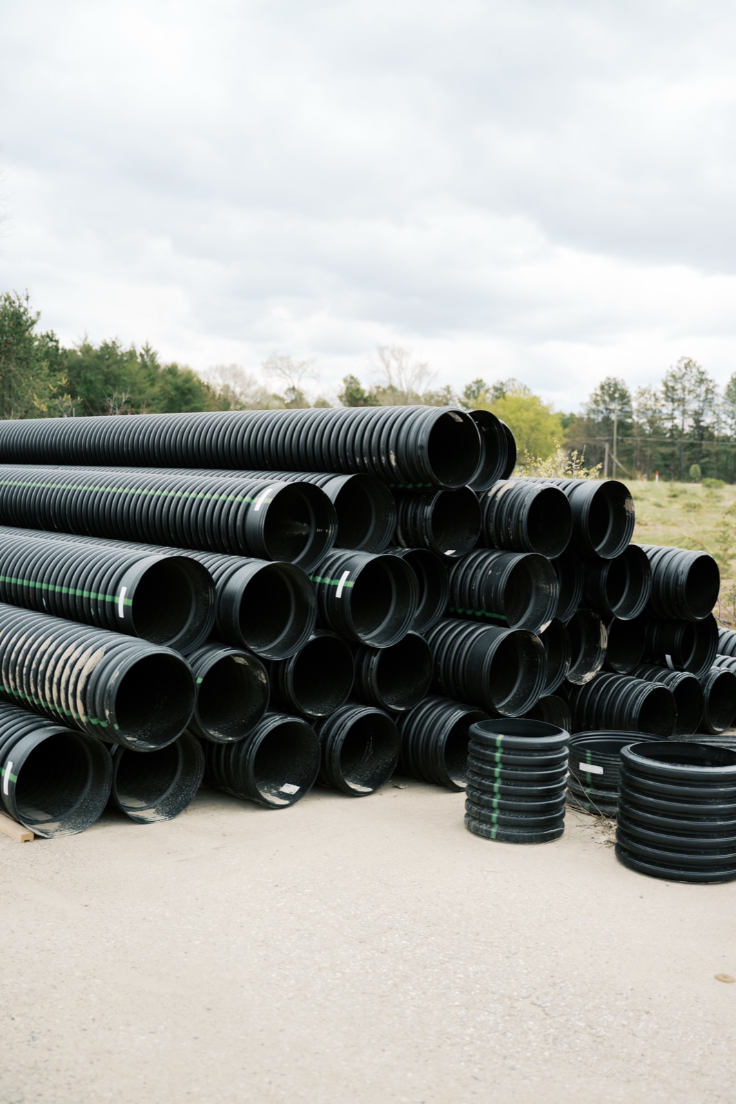 HDPE culvert stacks